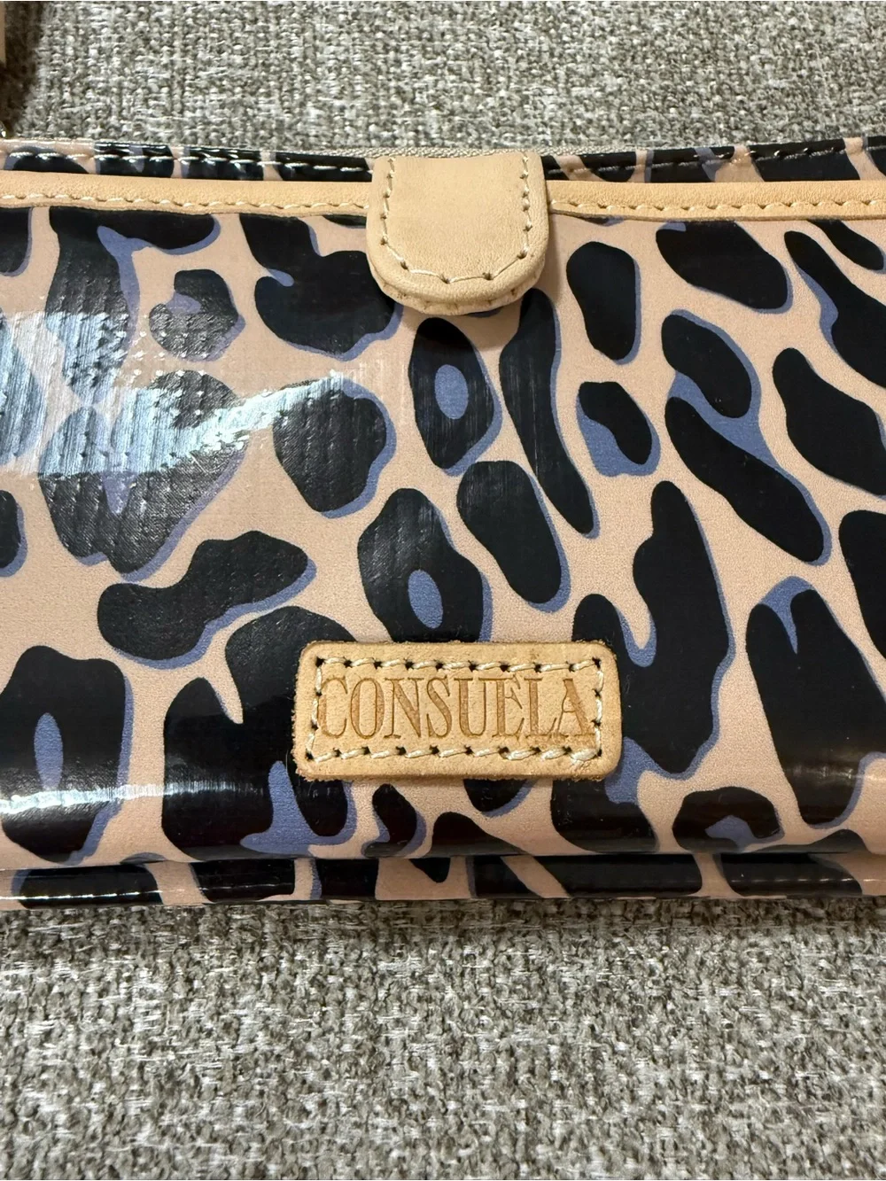 Consuela Leopard-Print Slim Wallet